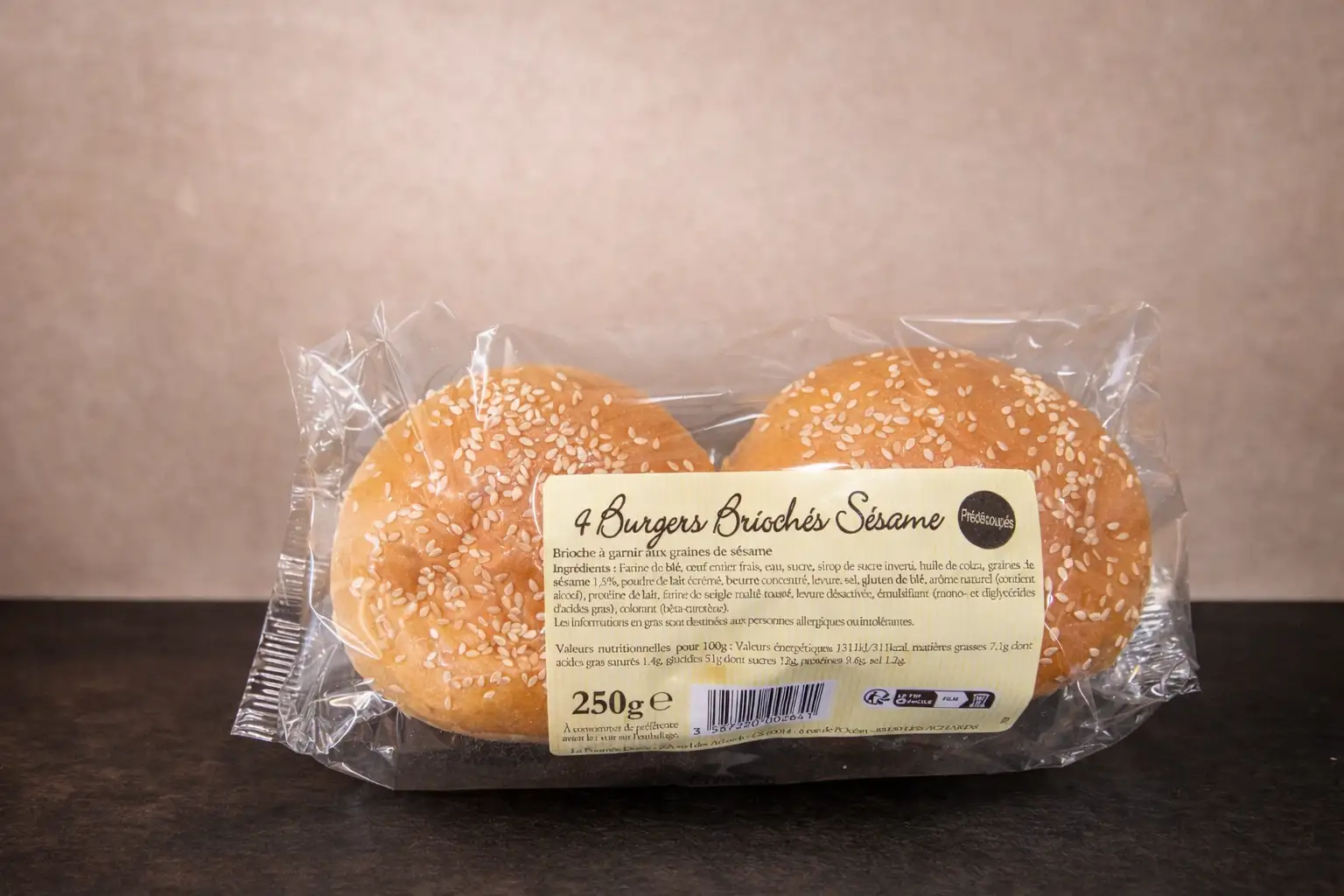 Pain à Burger briochés sésame