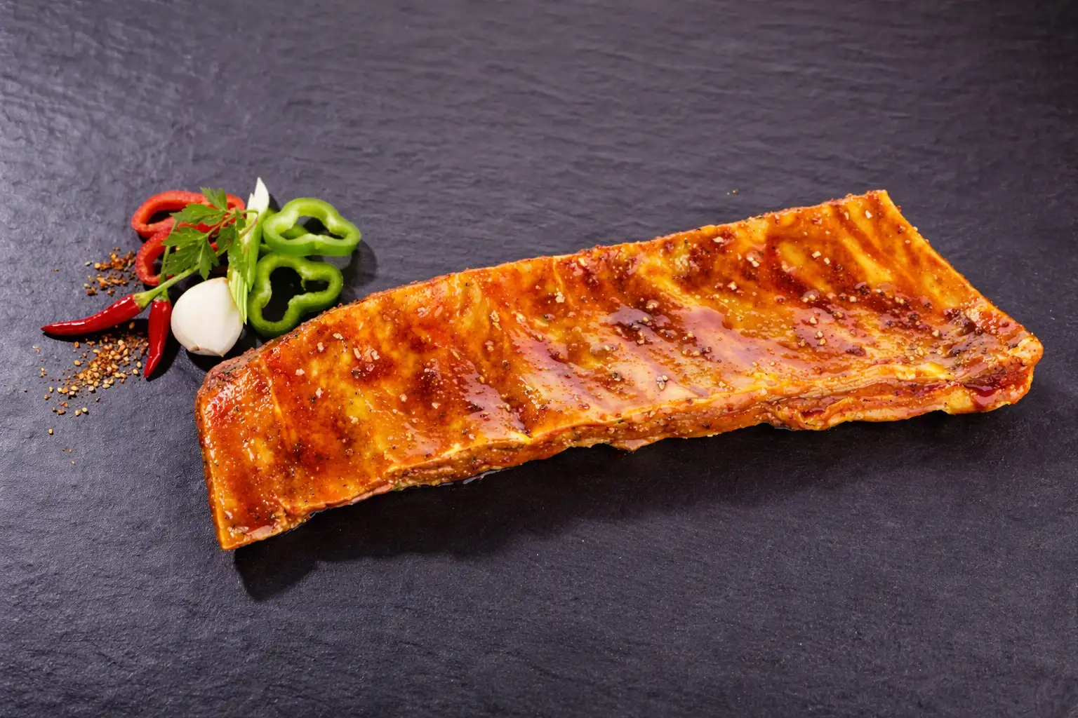 Ribs de porc sauce BBQ