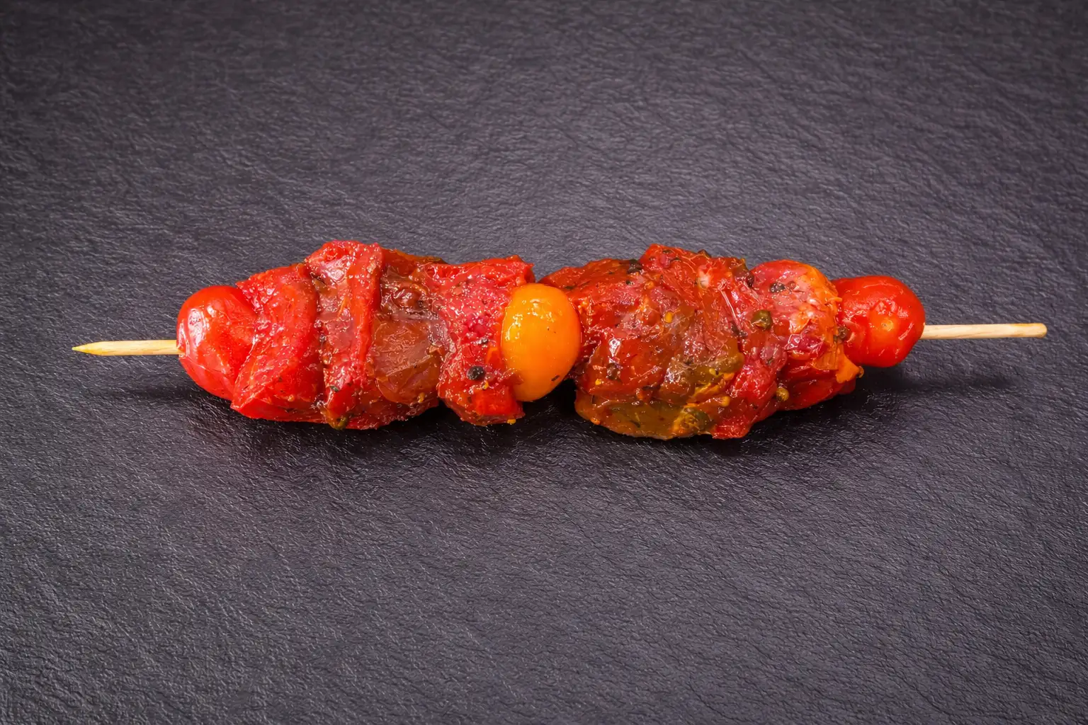 Brochette de bœuf au poivre